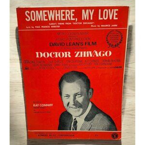 Somewhere My Love Vintage Piano Sheet Music Doctor Zhivago 60s Laras Theme